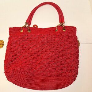 The Sak Hobo Bucket Bag in Raspberry Red